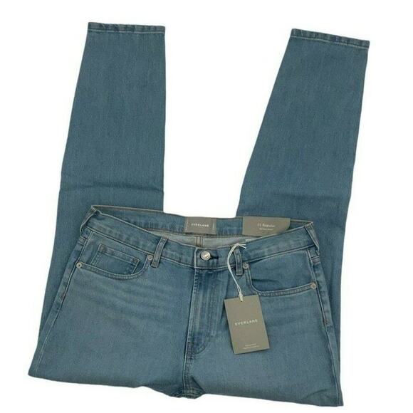 Everlane Jeans Womens 31x28 Regular Mid Rise Skinny Light Wash Streetwear NWT - Picture 7 of 11